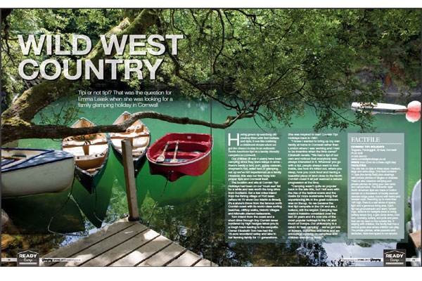 Wild West Country feature in Glamping Magazine